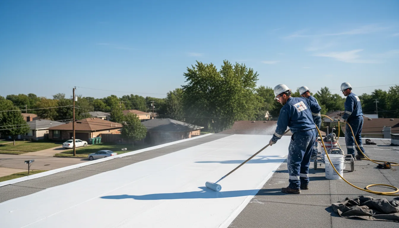 Commercial roof coating in Hillsdale, WY near me